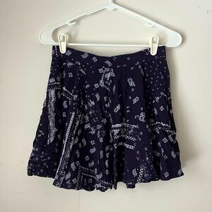 H&M Paisley Cowgirl Skirt